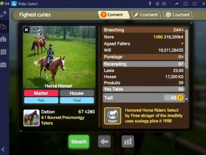 Honored Horse Riders Select gameplay screenshot